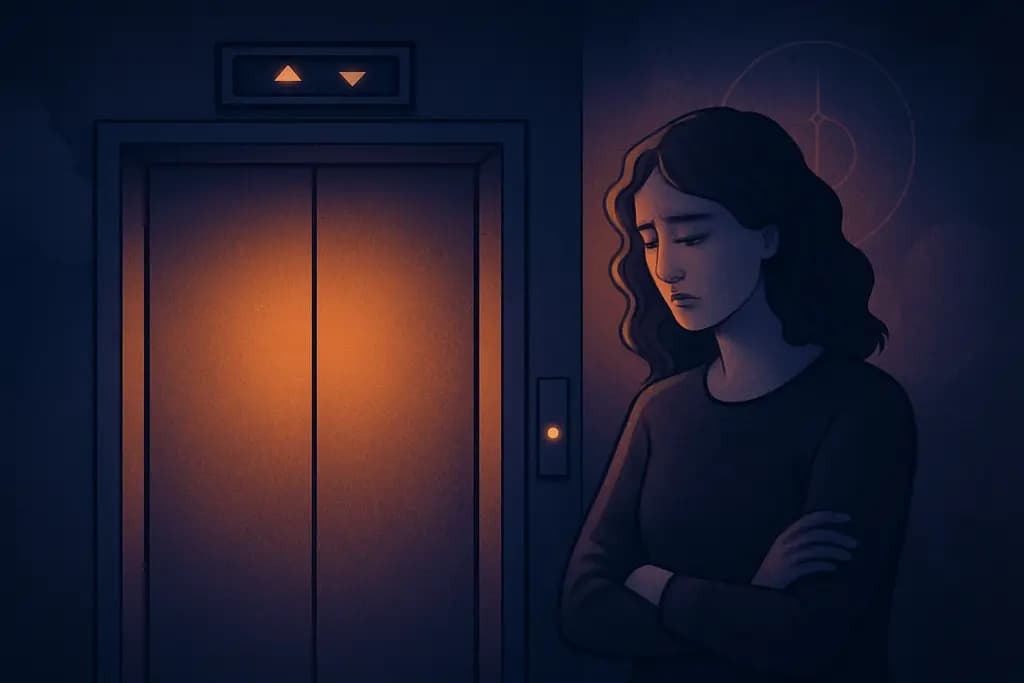 Dream illustration: Elevator stuck
