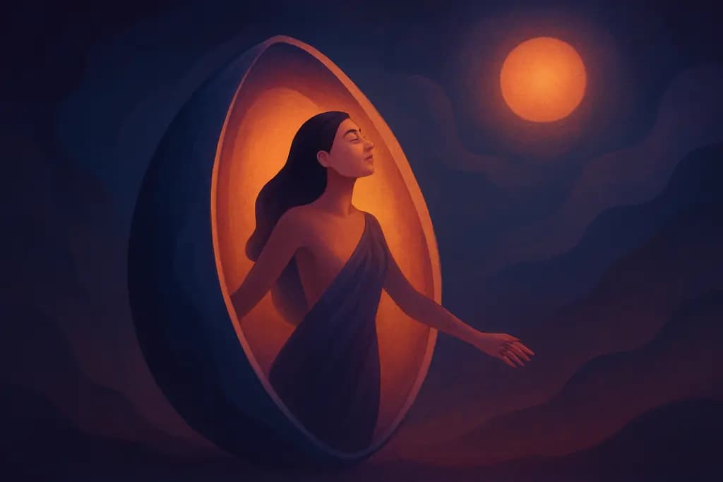 Dream illustration: Emerging from a Cocoon or Rebirth