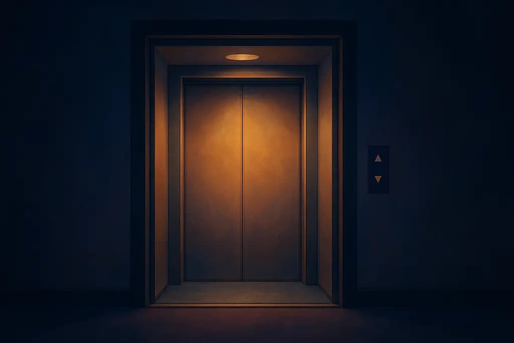 Dream illustration: Empty Elevator