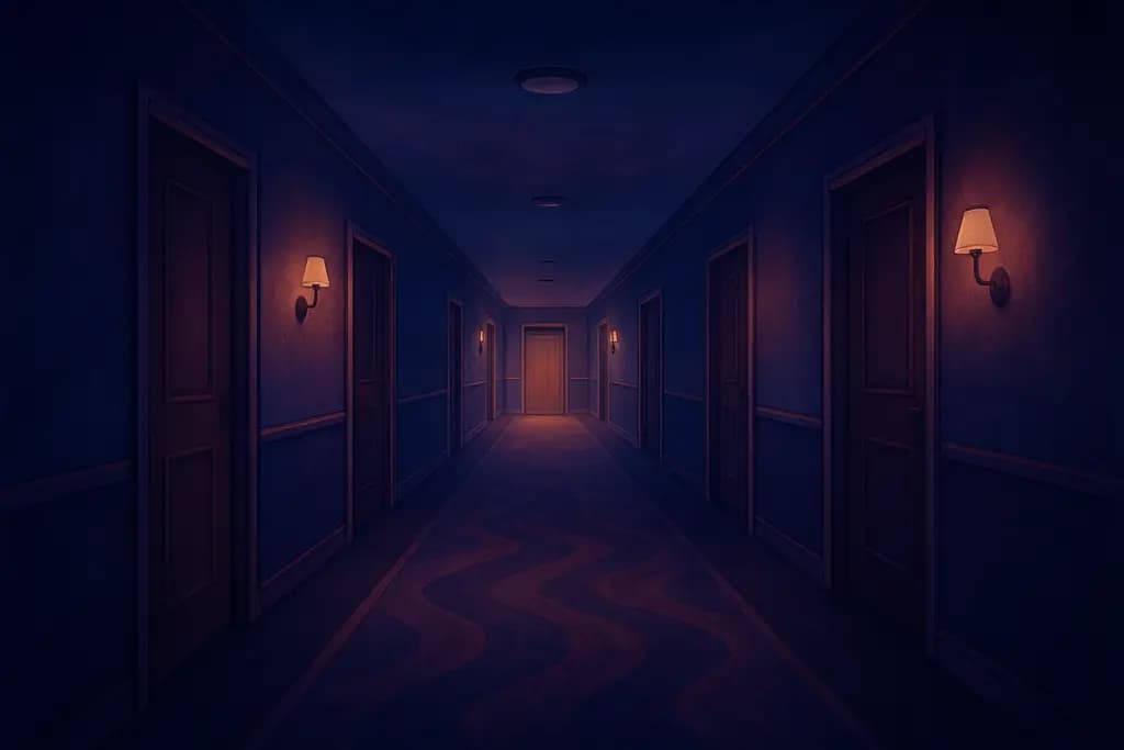 Dream illustration: Empty hotel corridor