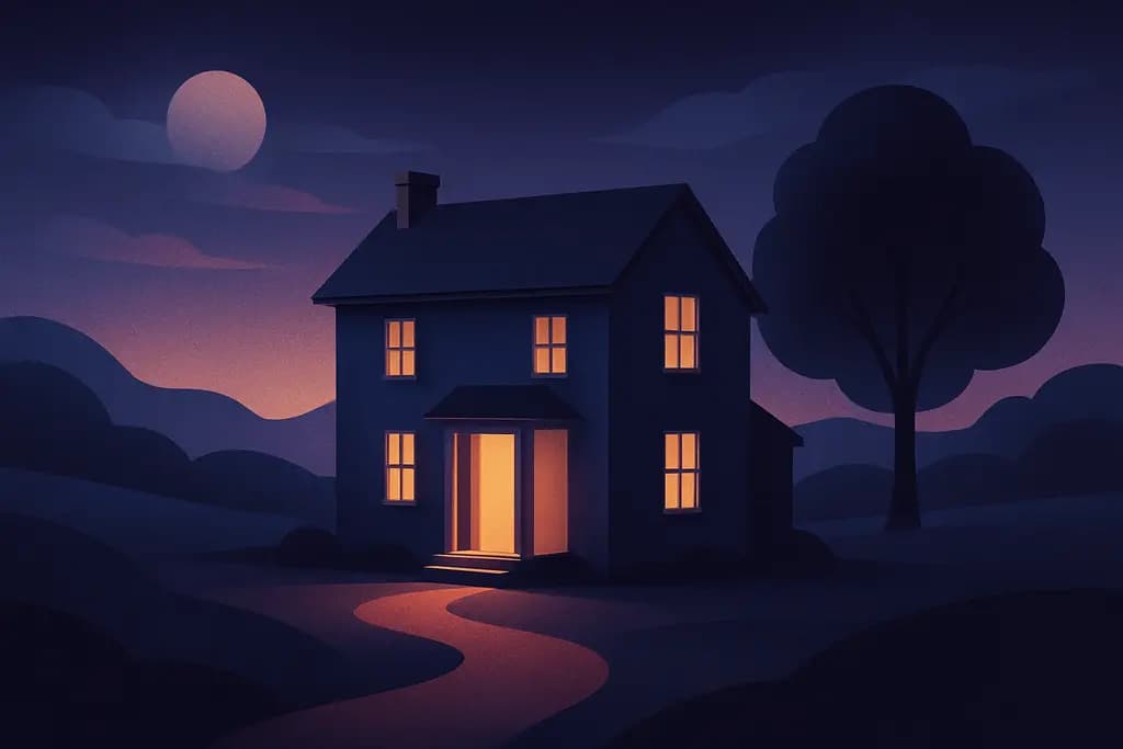 Dream illustration: Empty house