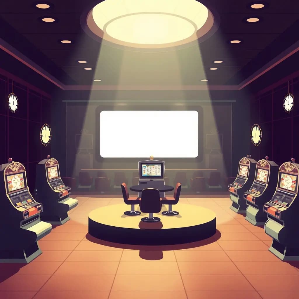 Dream illustration: Empty jackpot room