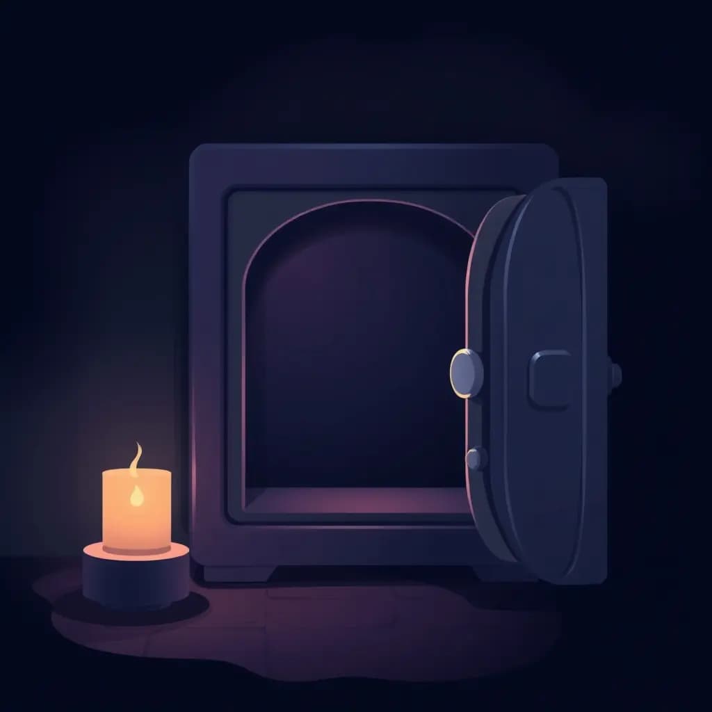 Dream illustration: Empty Safe