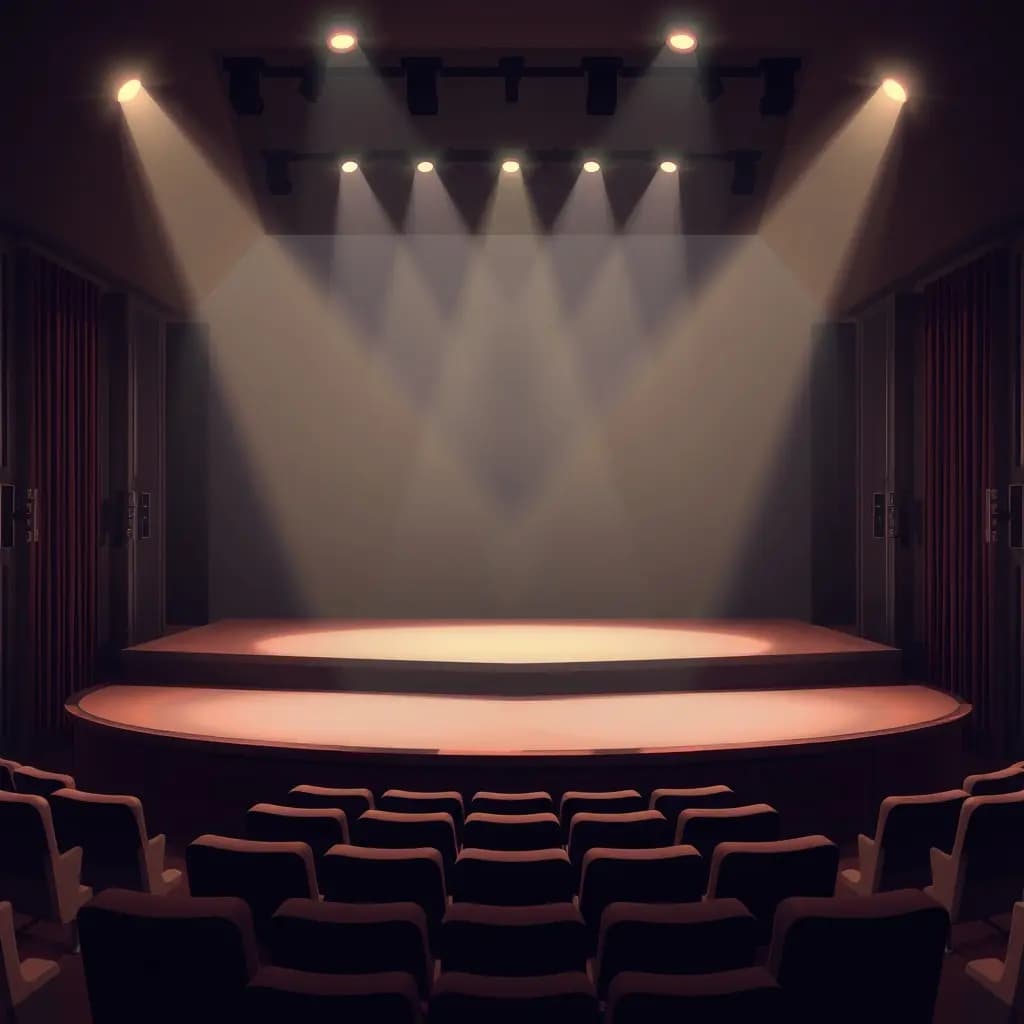 Dream illustration: Empty theater stage