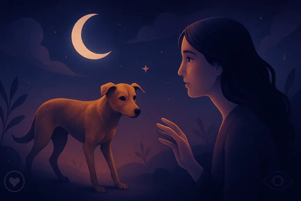 Dream illustration: Encountering a Stray Dog