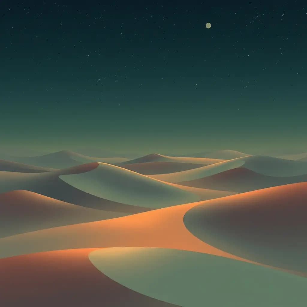 Dream illustration: Endless desert