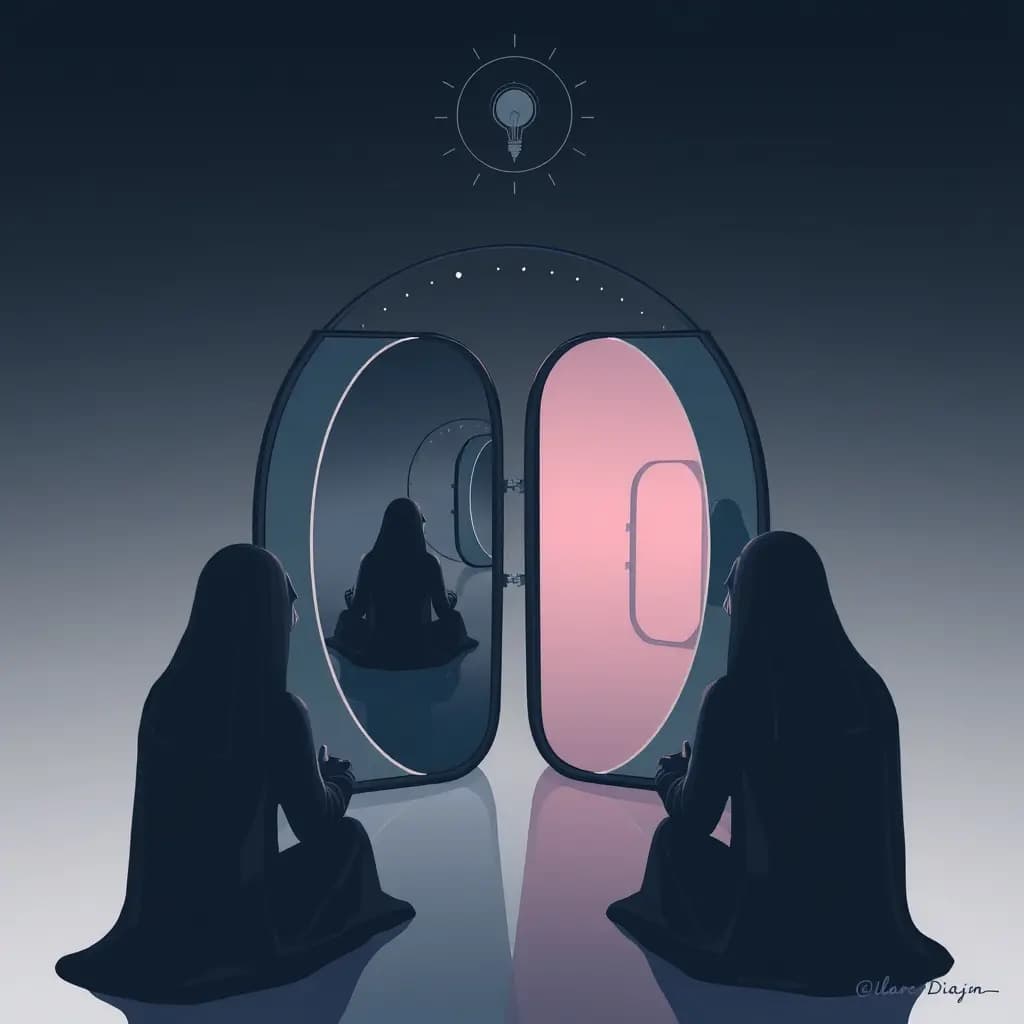 Dream illustration: Endless mirrors