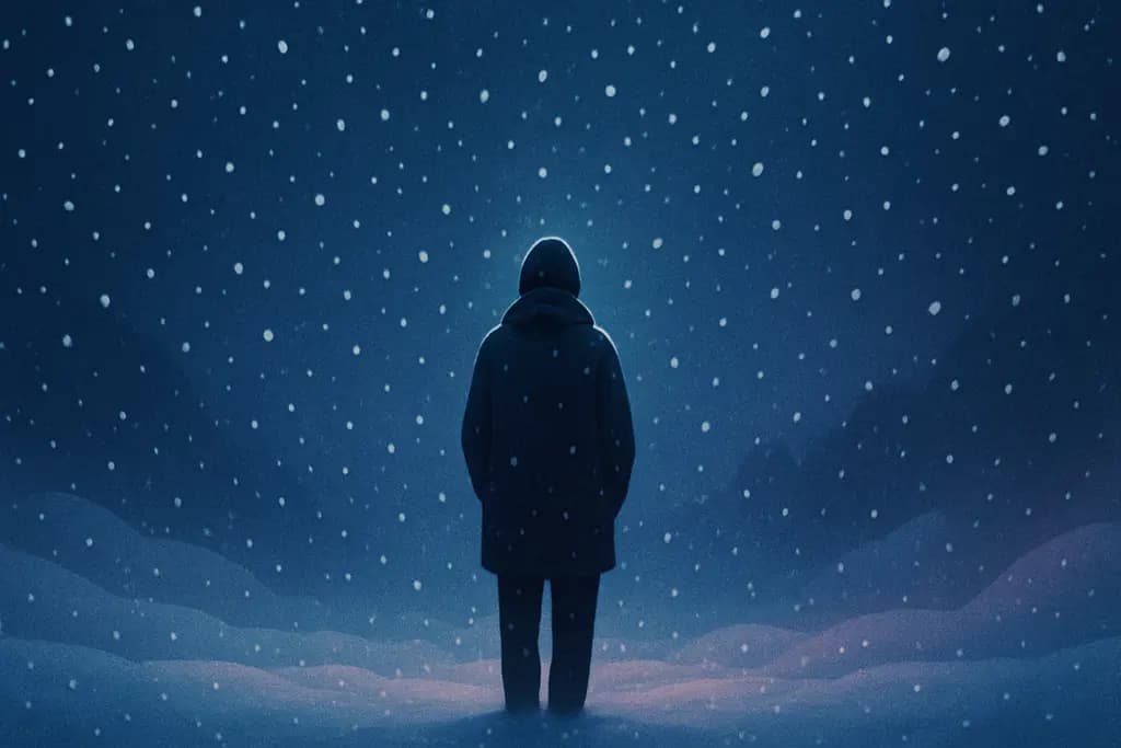 Dream illustration: Endless snowfall