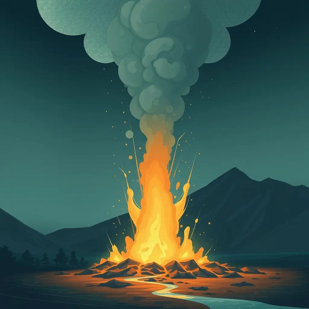 Dream illustration: Erupting geyser
