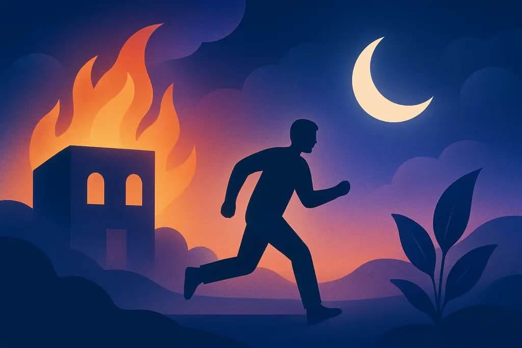 Dream illustration: Evacuation