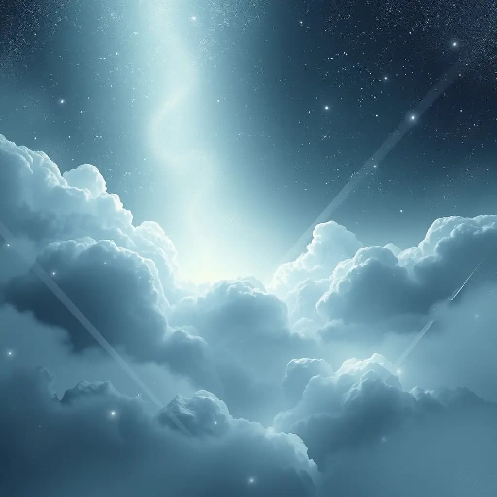 Dream illustration: Everything glowing silver