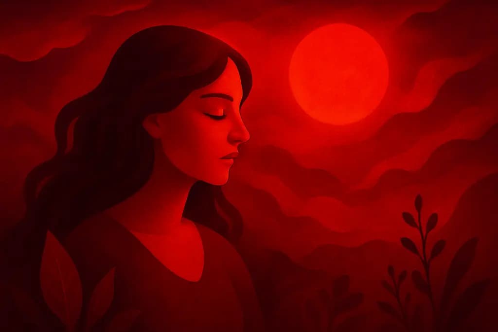 Dream illustration: Everything turning red