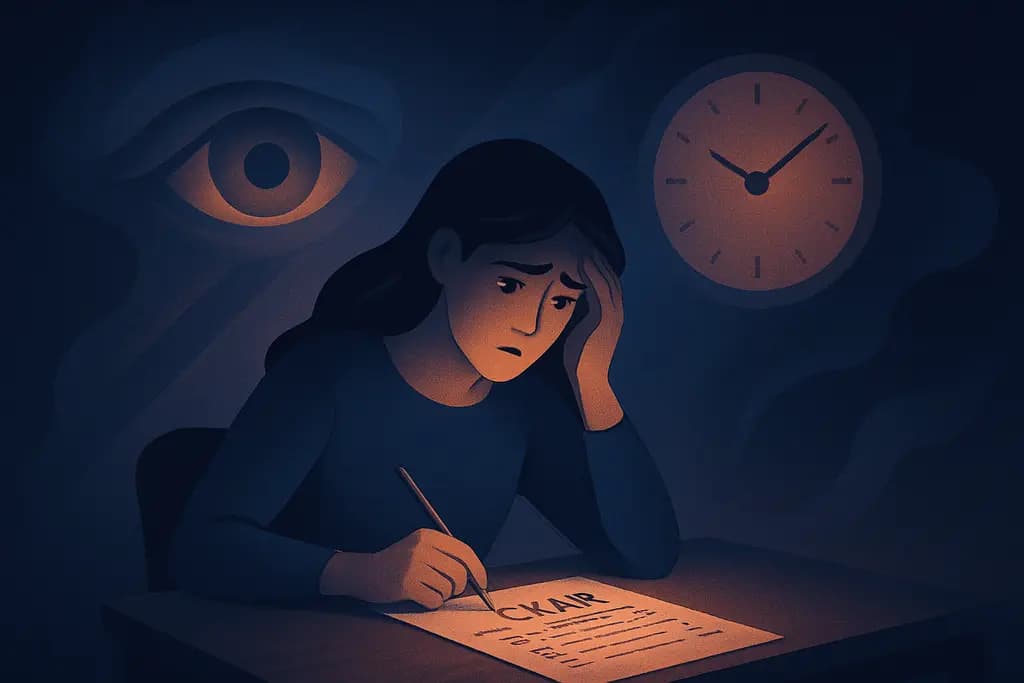 Dream illustration: Exams