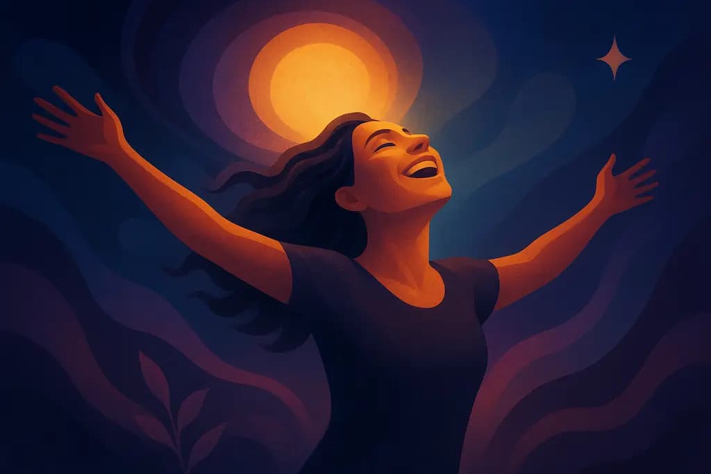 Dream illustration: Extreme euphoria or exuberant joy