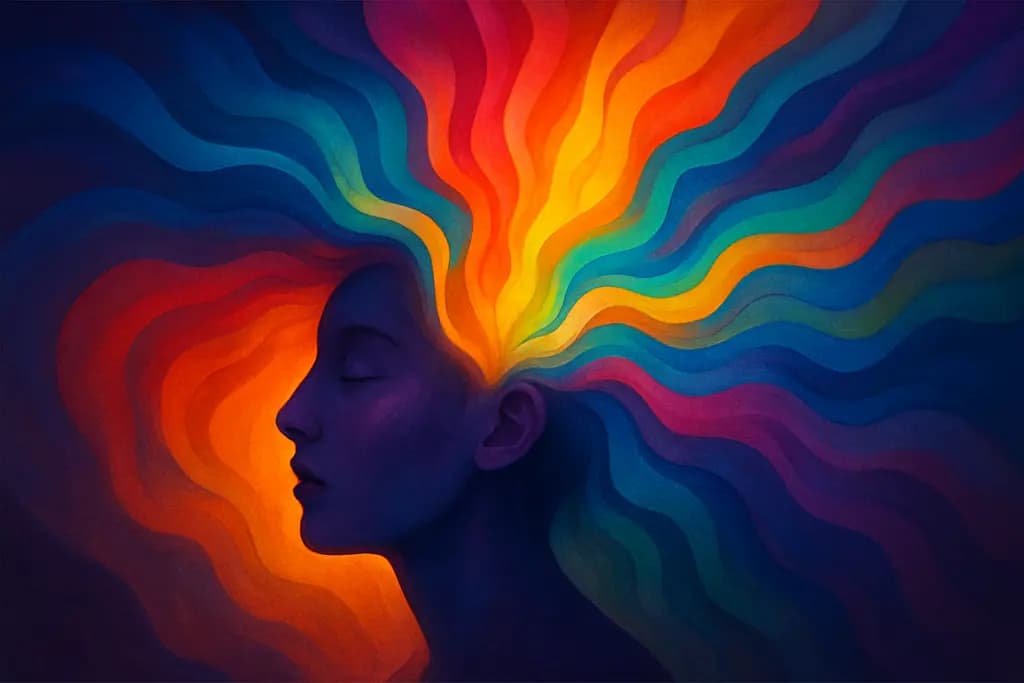 Dream illustration: Extremely vivid color dream