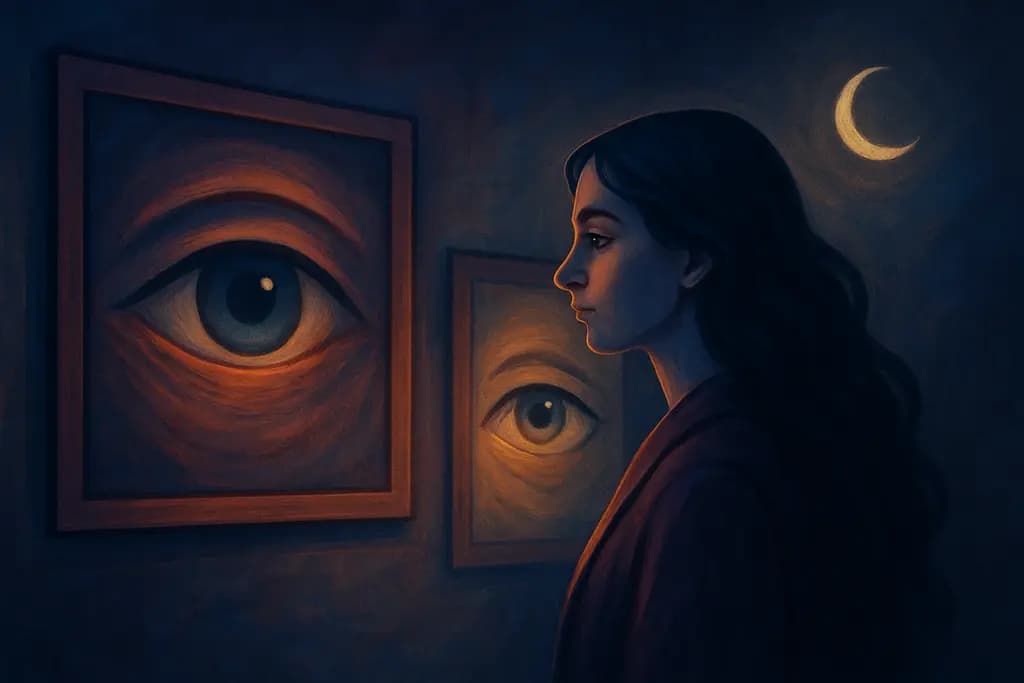 Dream illustration: Eyes Following You in Paintings