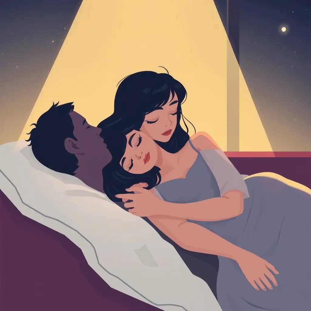 Dream illustration: Falling asleep in public