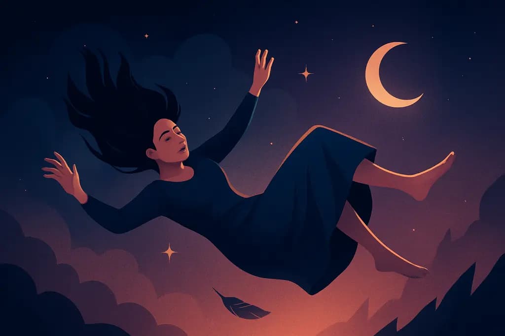 Dream illustration: Falling dream
