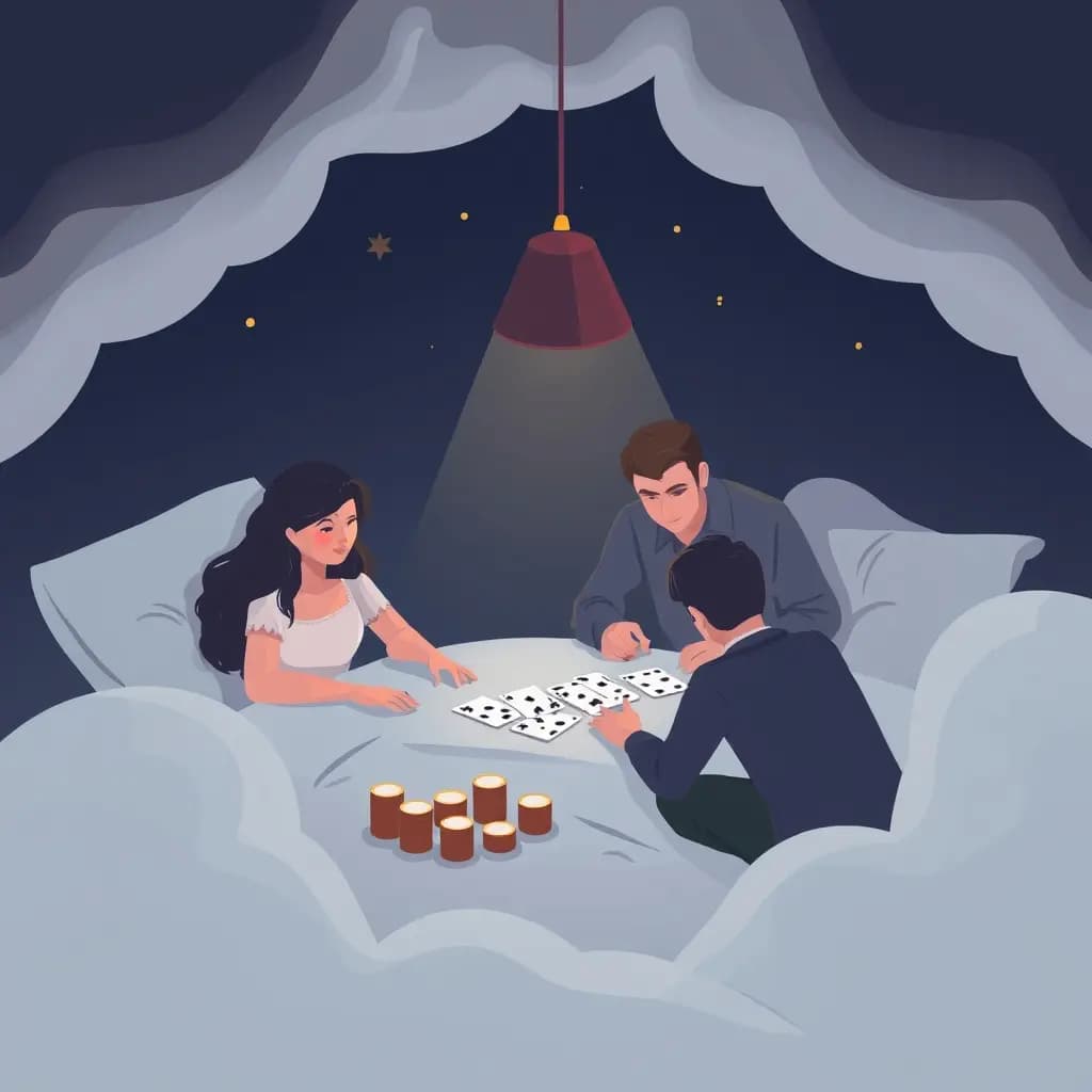 Dream illustration: Family Discovering Gambling Losses