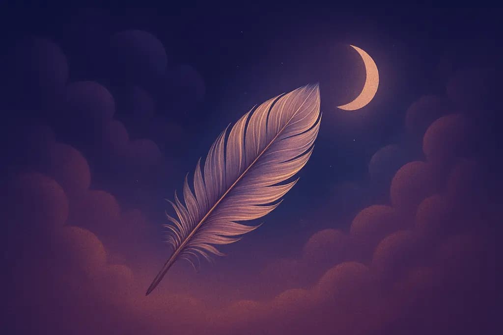 Dream illustration: Feathers
