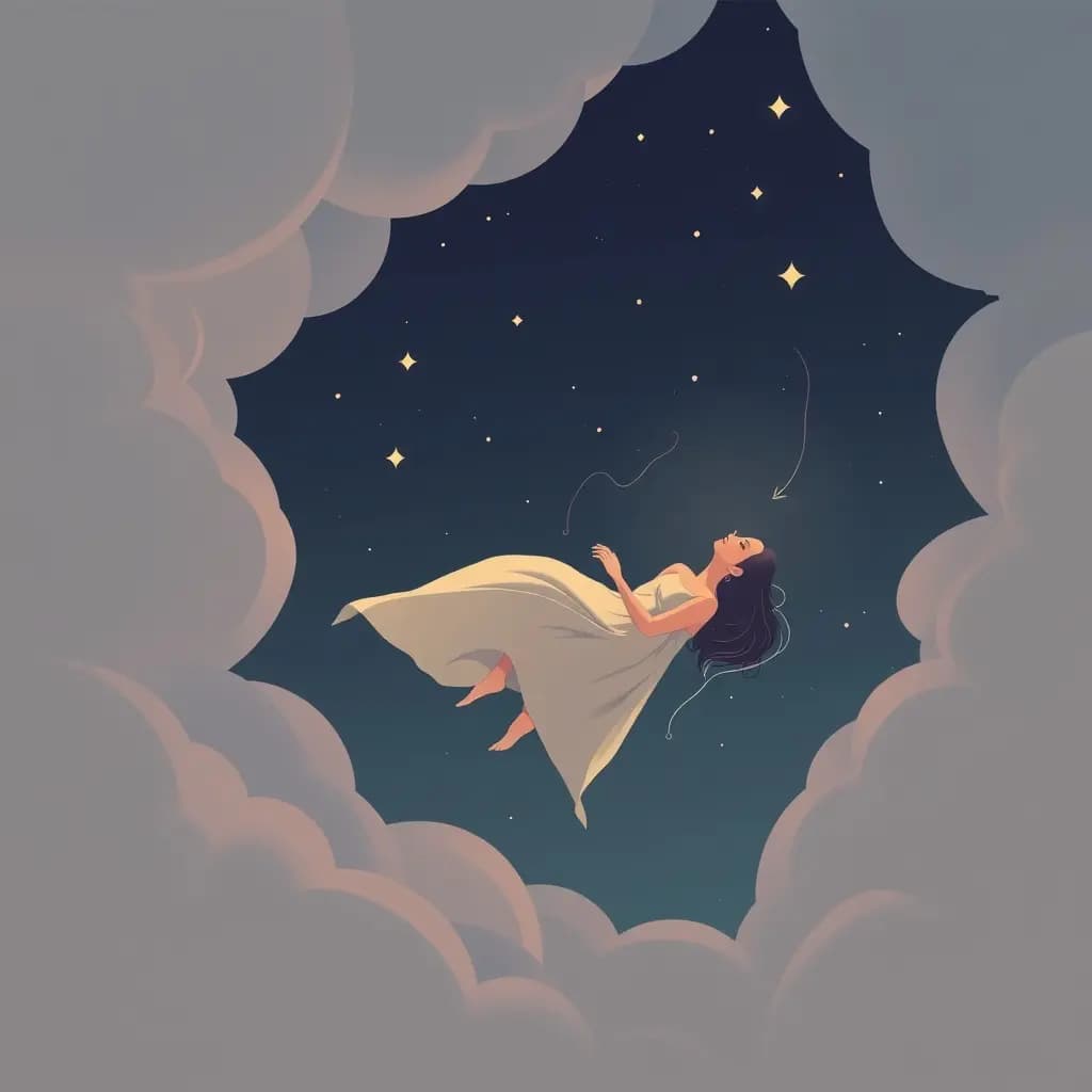 Dream illustration: Feeling weightless and floating