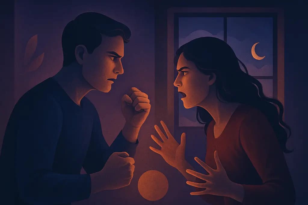 Dream illustration: Fighting with a family member
