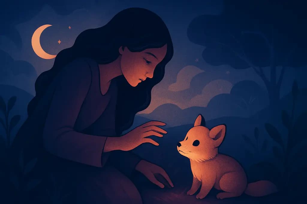 Dream illustration: Finding a baby animal