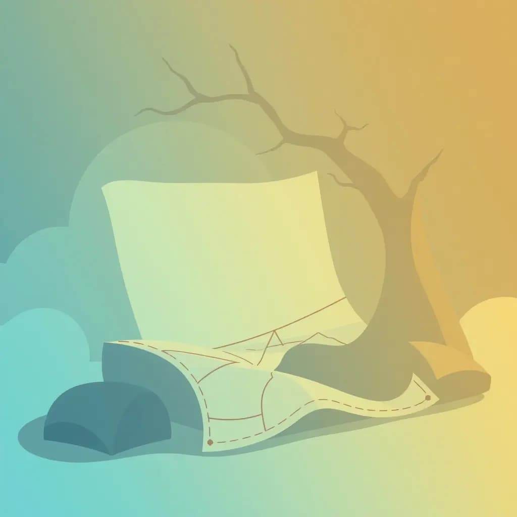 Dream illustration: Finding a blank map