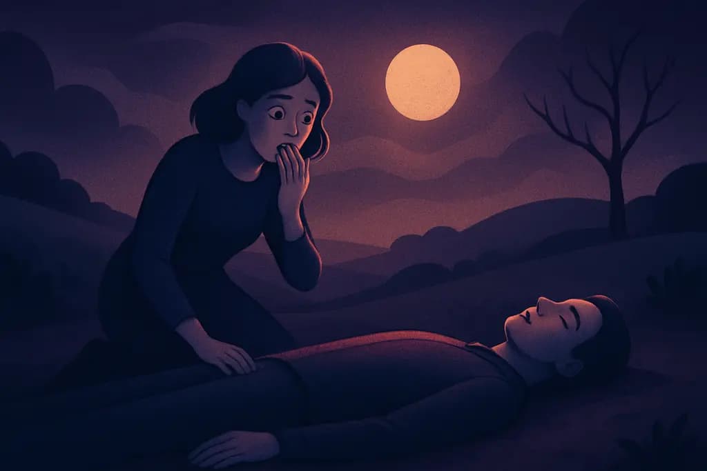 Dream illustration: Finding a dead body