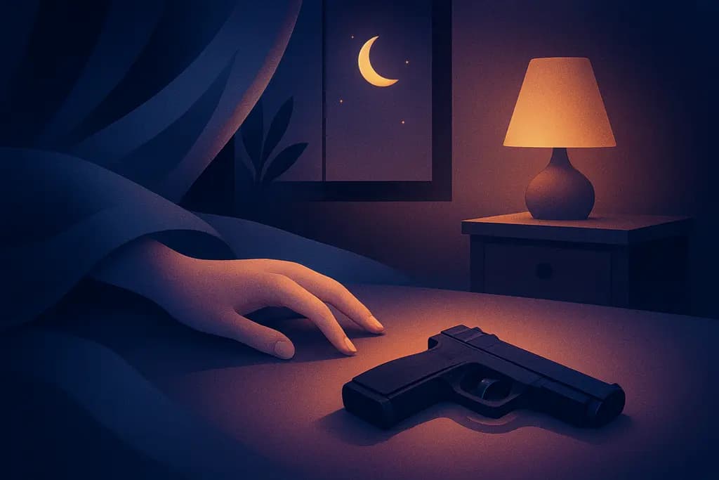 Dream illustration: Finding a gun or weapon