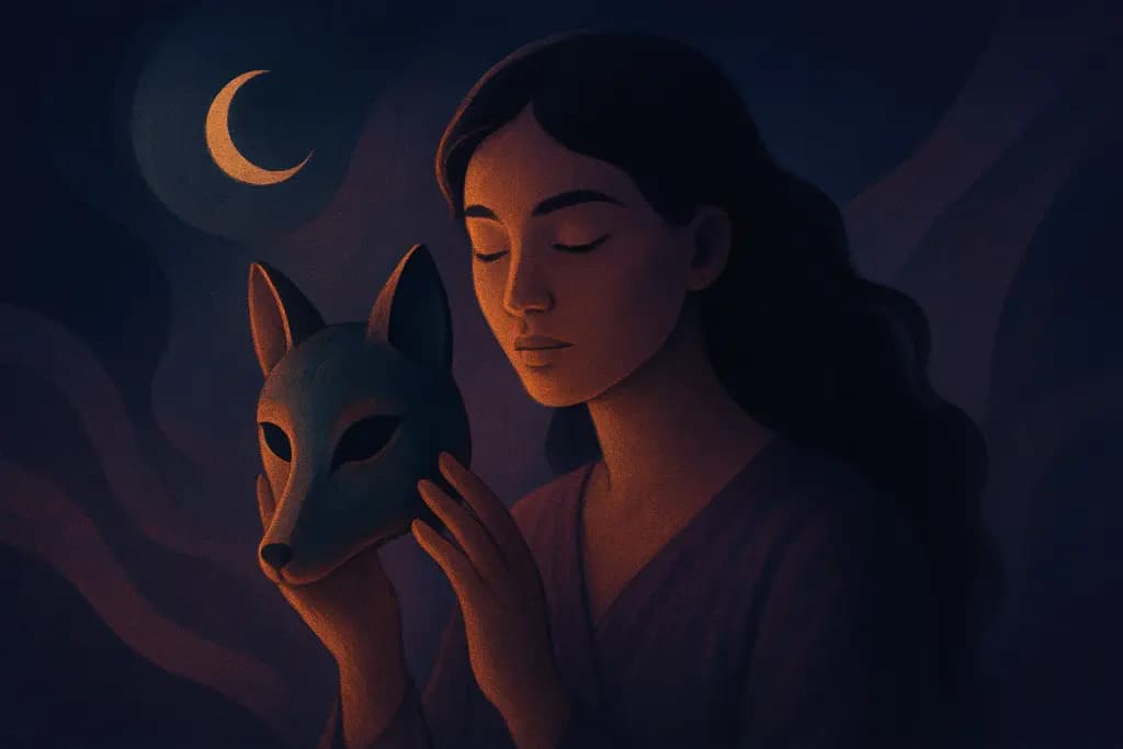Dream illustration: Finding a symbolic animal mask