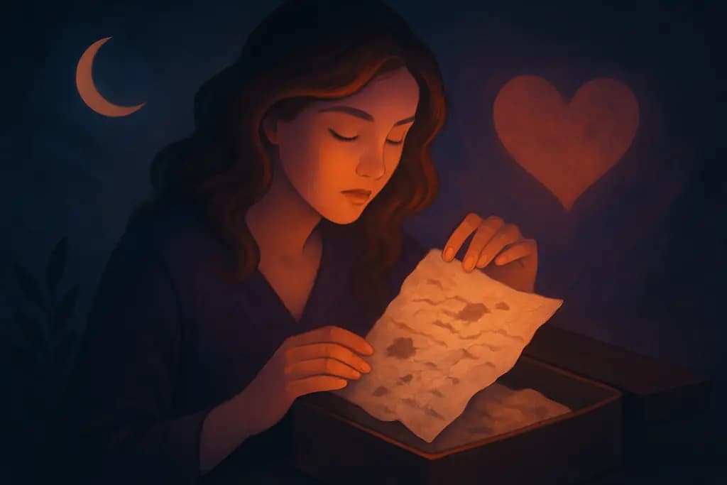 Dream illustration: Finding an old love letter