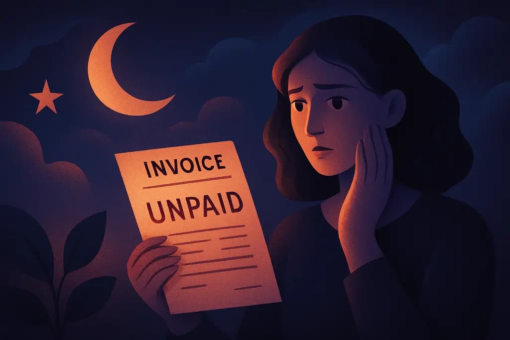 Dream illustration: Finding an unpaid invoice