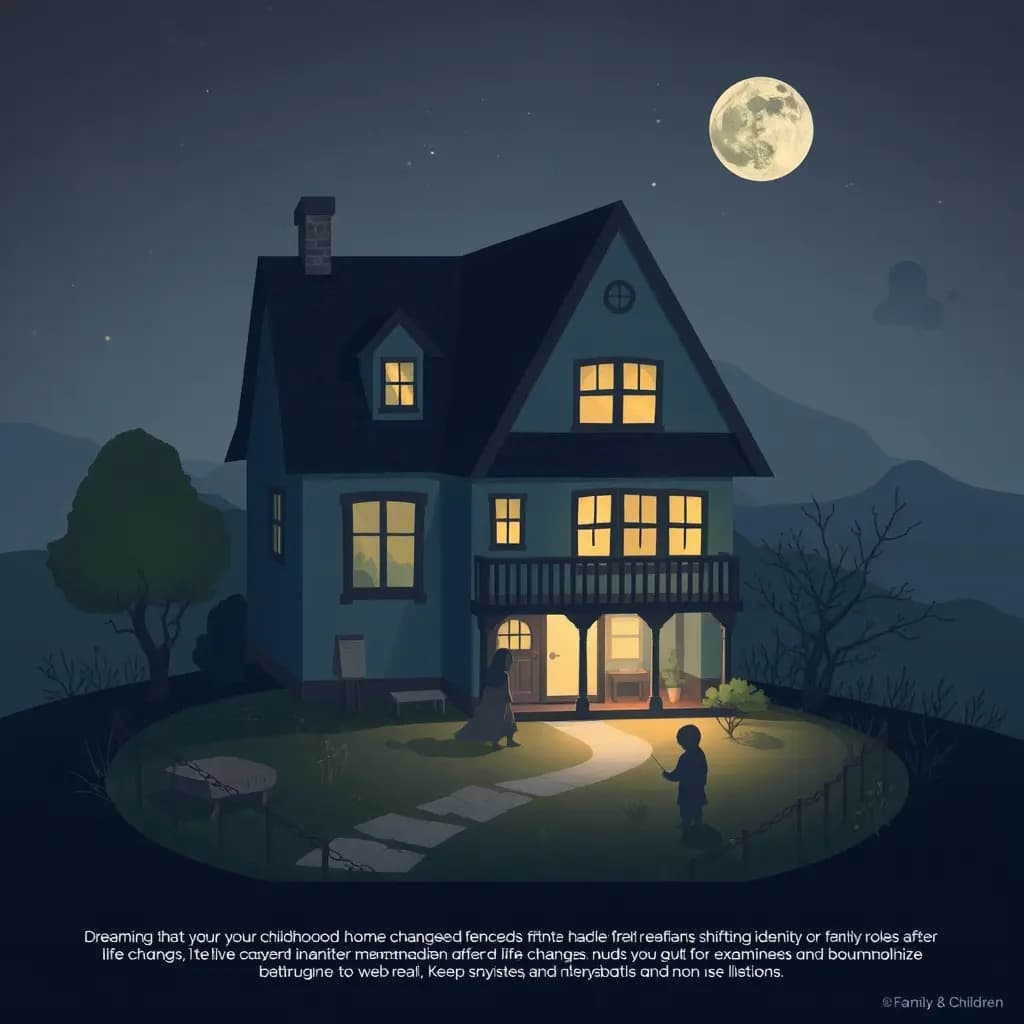 Dream illustration: Finding childhood home changed