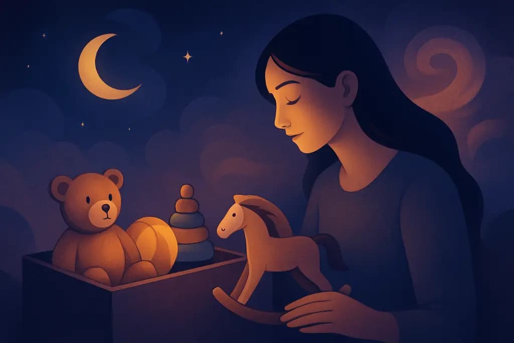Dream illustration: Finding childhood toys