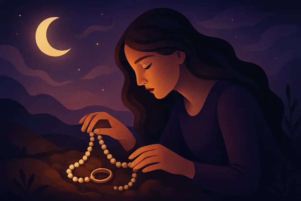 Dream illustration: Finding hidden jewelry