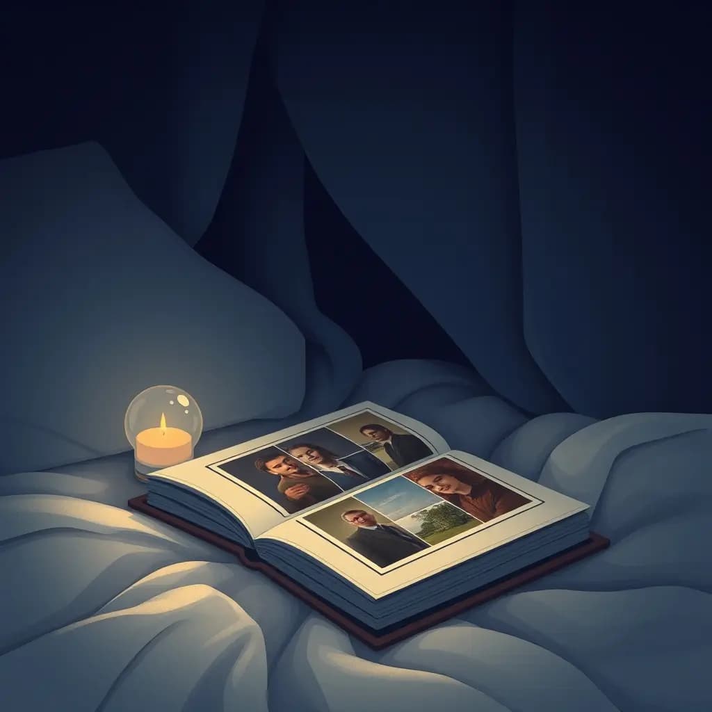 Dream illustration: Finding hidden photo album