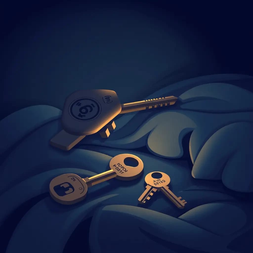 Dream illustration: Finding lost keys