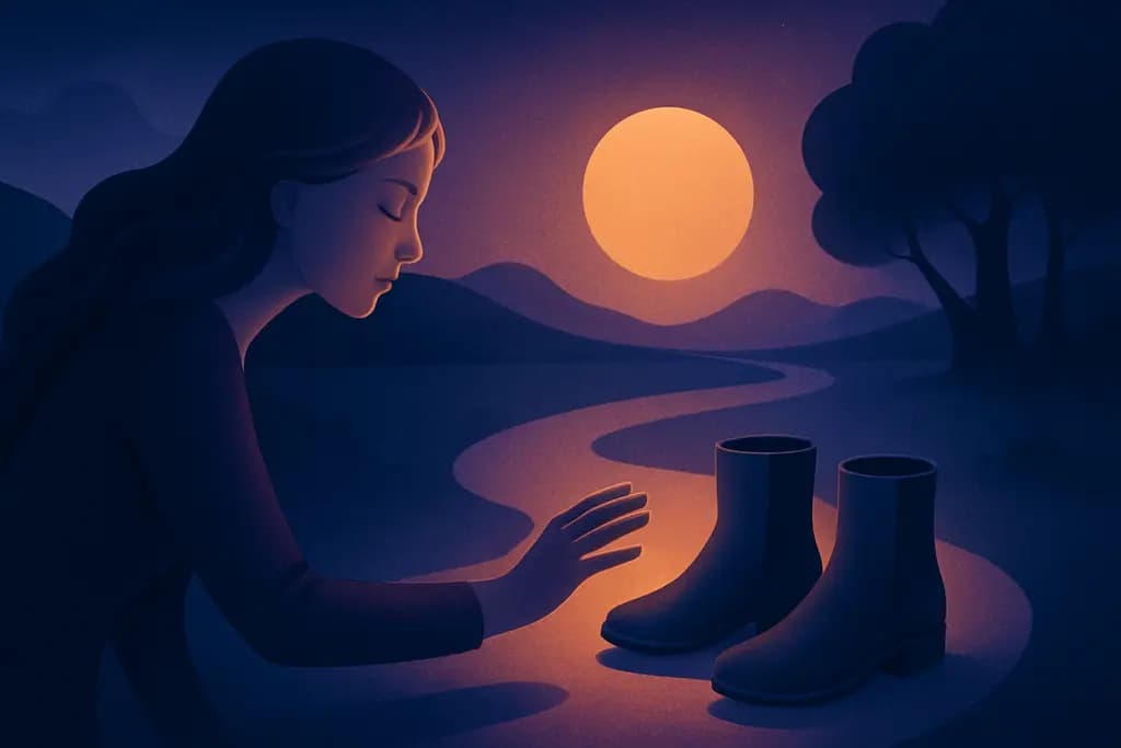 Dream illustration: Finding lost shoes