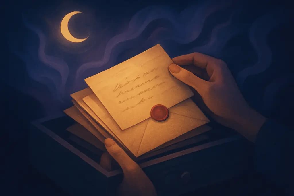 Dream illustration: Finding unexpected old letters