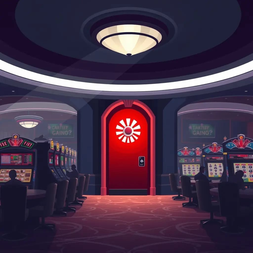 Dream illustration: a Fire Alarm in a Casino