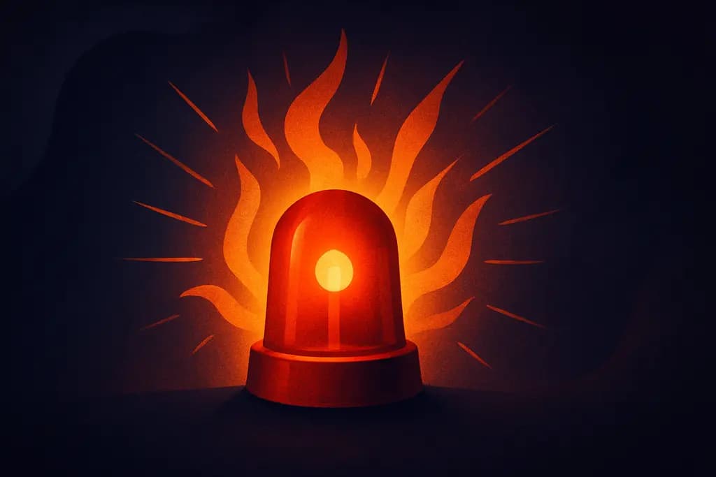 Dream illustration: Fire alarm or siren
