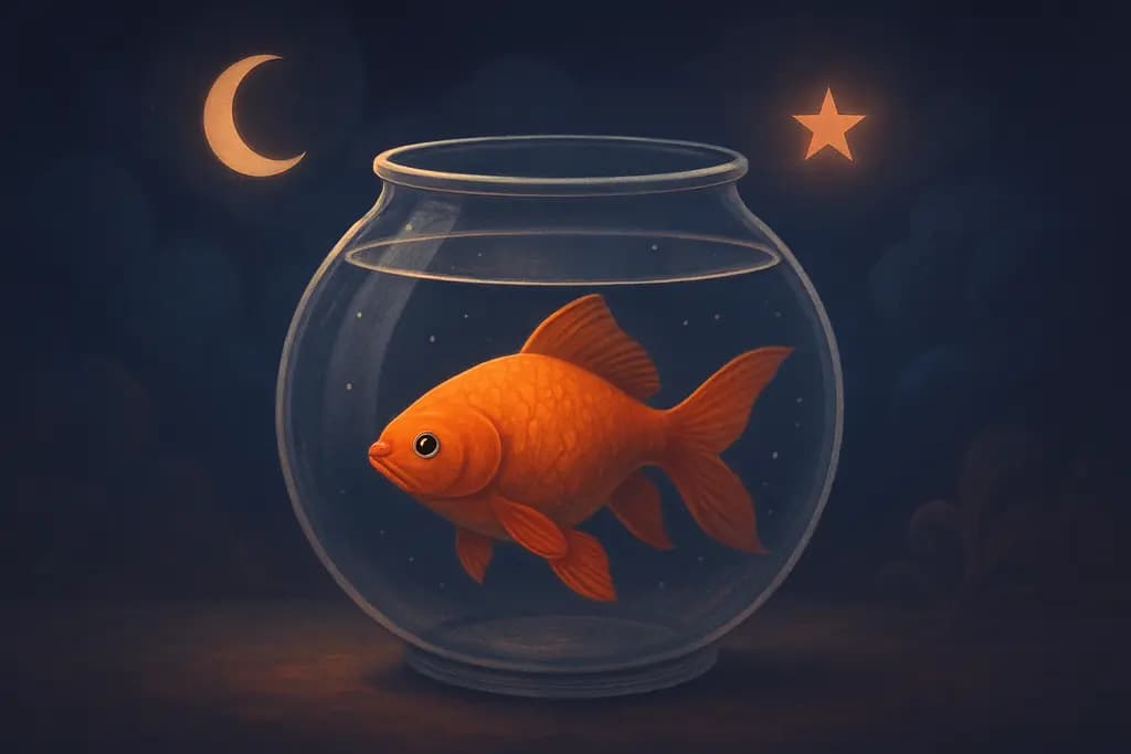Dream illustration: Fish in a glass bowl