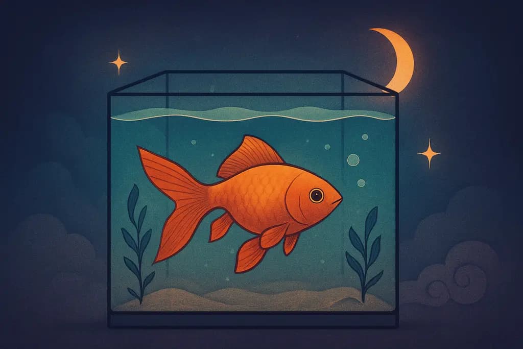 Dream illustration: Fish in an aquarium