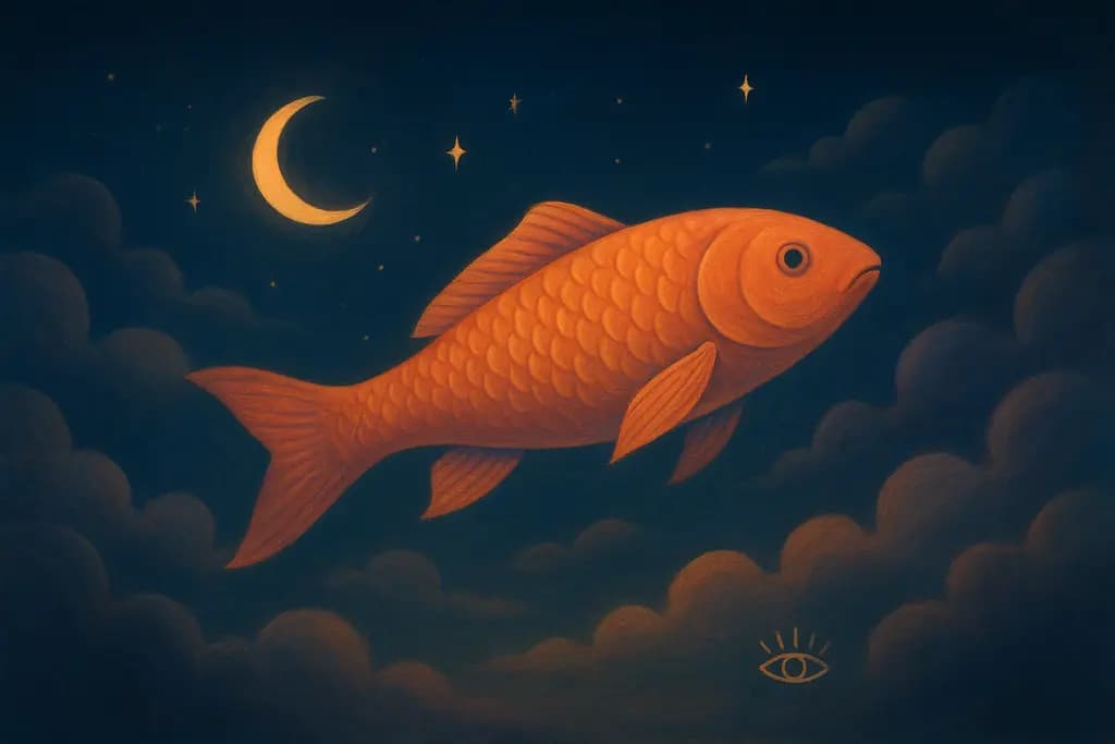 Dream illustration: Fish Swimming in the Sky
