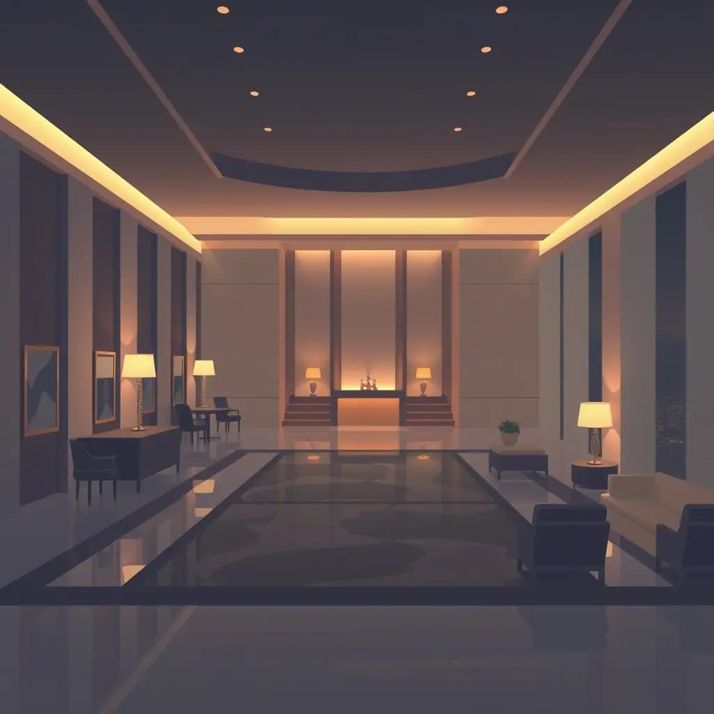 Dream illustration: Five-star hotel empty of staff