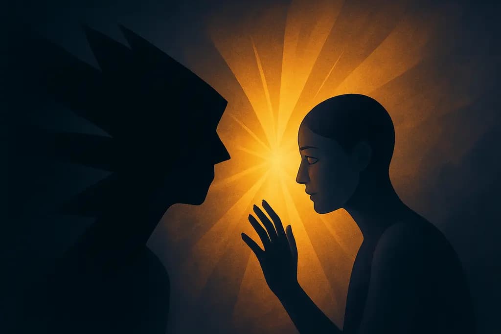 Dream illustration: Flash of black and gold
