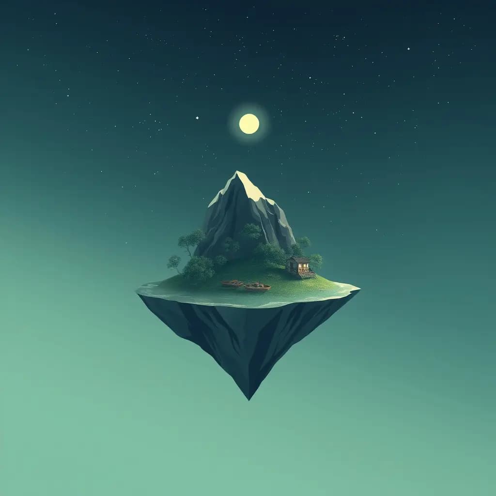 Dream illustration: Floating island