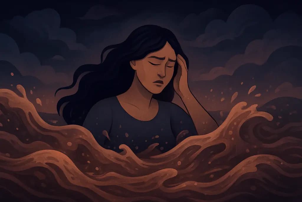 Dream illustration: Flood of muddy water