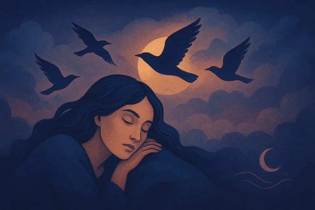 Dream illustration: Flying Birds